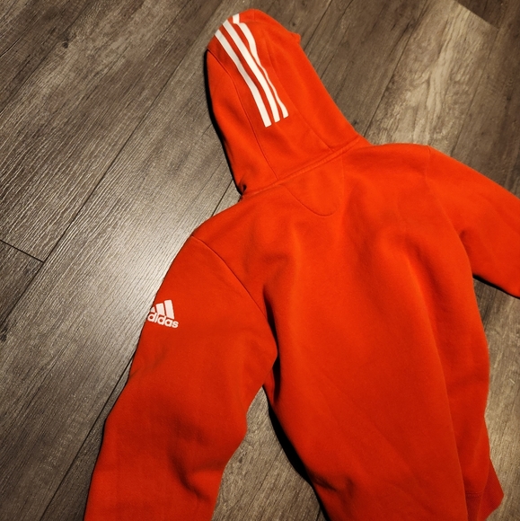 Red/Orange Adidas hoodie - Picture 4 of 4